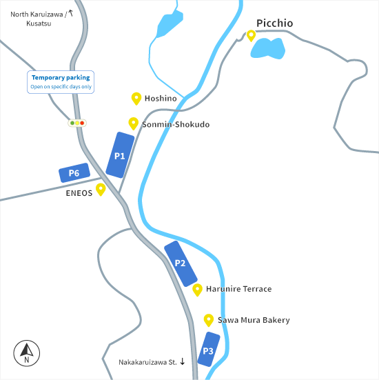 Picchio parking map